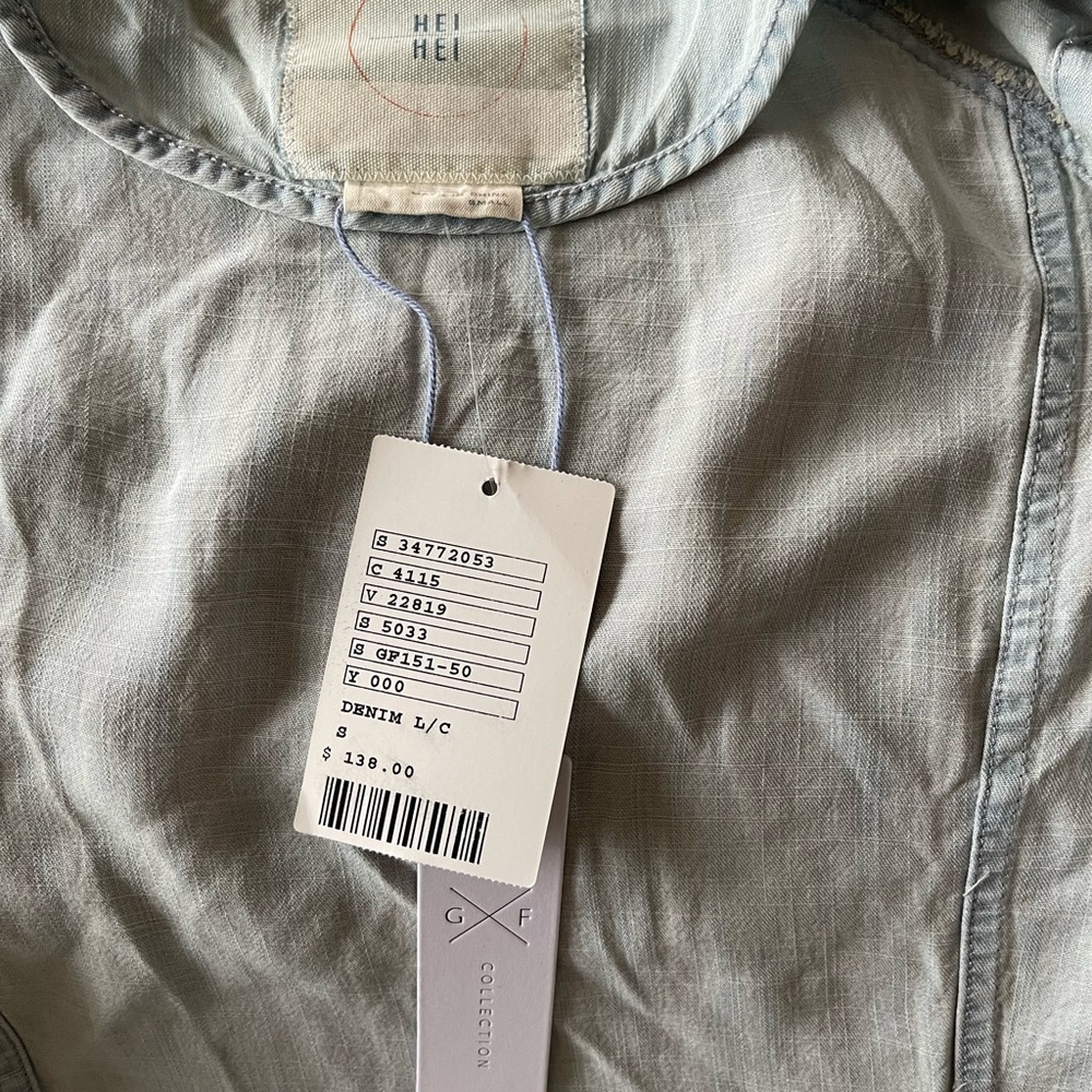 NWT Gentle Fawn Factory Denim Vest Size S. - Picture 5 of 6